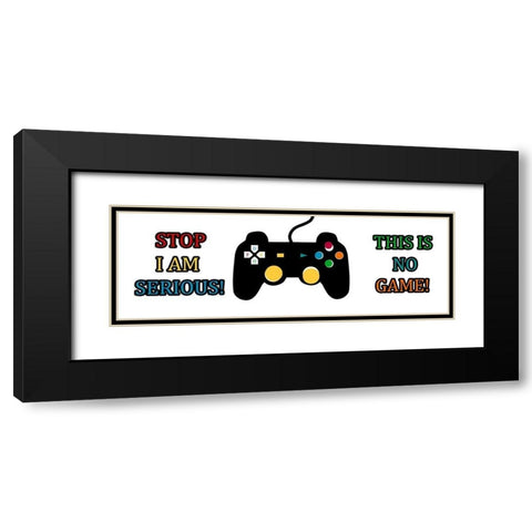 Game Black Modern Wood Framed Art Print with Double Matting by Phillip, Jamie