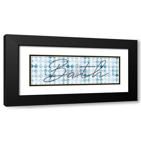 Bath Black Modern Wood Framed Art Print with Double Matting by Phillip, Jamie