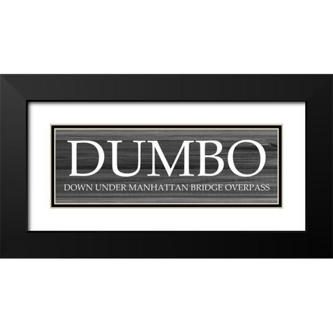 DUMBO Black Modern Wood Framed Art Print with Double Matting by Phillip, Jamie