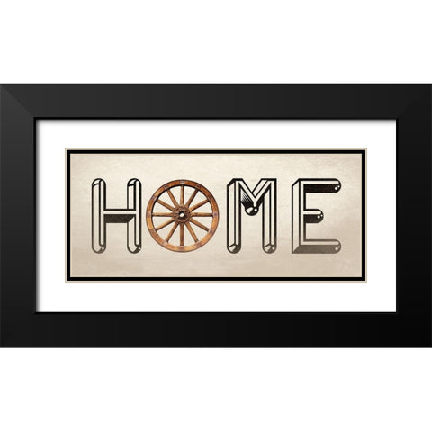 Home Black Modern Wood Framed Art Print with Double Matting by Phillip, Jamie