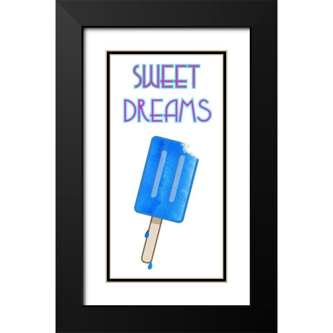 Ice Pop Black Modern Wood Framed Art Print with Double Matting by Phillip, Jamie