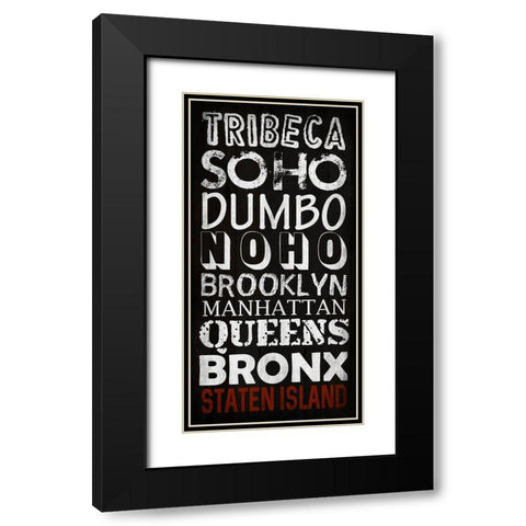 New Yorker Black Modern Wood Framed Art Print with Double Matting by Phillip, Jamie