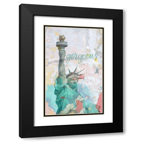 Liberty Black Modern Wood Framed Art Print with Double Matting by Phillip, Jamie