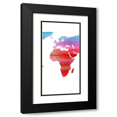 Travel 2 Black Modern Wood Framed Art Print with Double Matting by Phillip, Jamie
