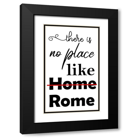 Rome Black Modern Wood Framed Art Print with Double Matting by Phillip, Jamie
