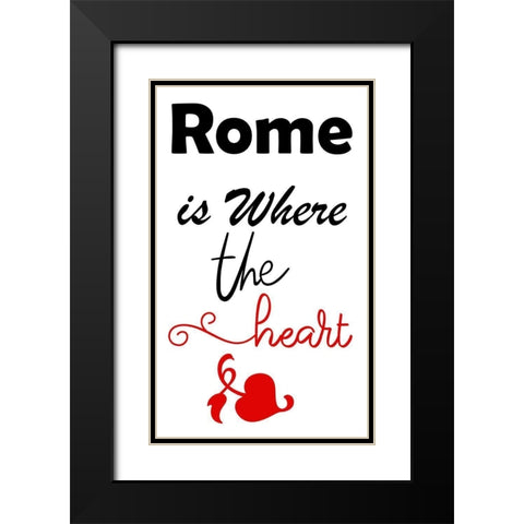 Rome 2 Black Modern Wood Framed Art Print with Double Matting by Phillip, Jamie
