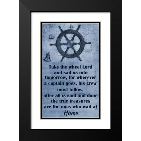 Sailors Black Modern Wood Framed Art Print with Double Matting by Phillip, Jamie