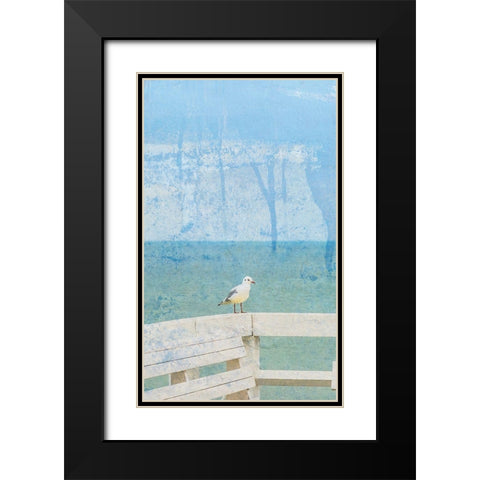 Bird Bay Black Modern Wood Framed Art Print with Double Matting by Phillip, Jamie