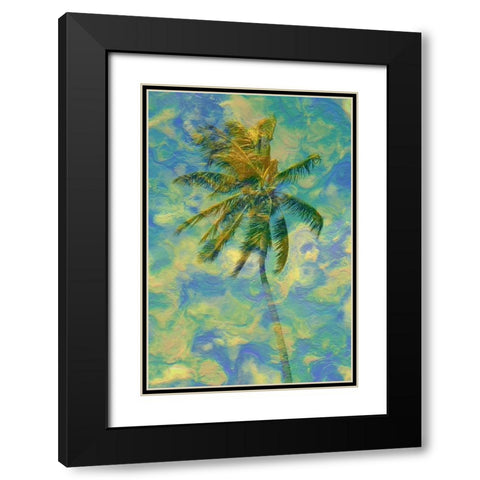 Cocoa Palm Black Modern Wood Framed Art Print with Double Matting by Phillip, Jamie