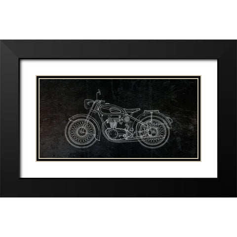 Night Rider Black Modern Wood Framed Art Print with Double Matting by Phillip, Jamie
