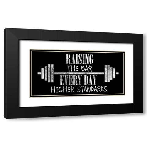 Gym 1 Black Modern Wood Framed Art Print with Double Matting by Phillip, Jamie