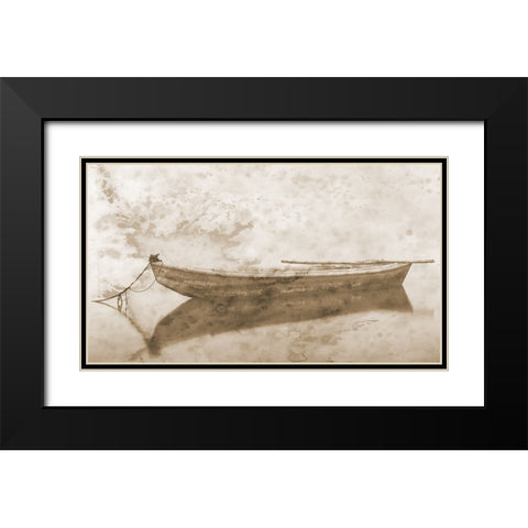 Rowing Dreams 3 Black Modern Wood Framed Art Print with Double Matting by Phillip, Jamie