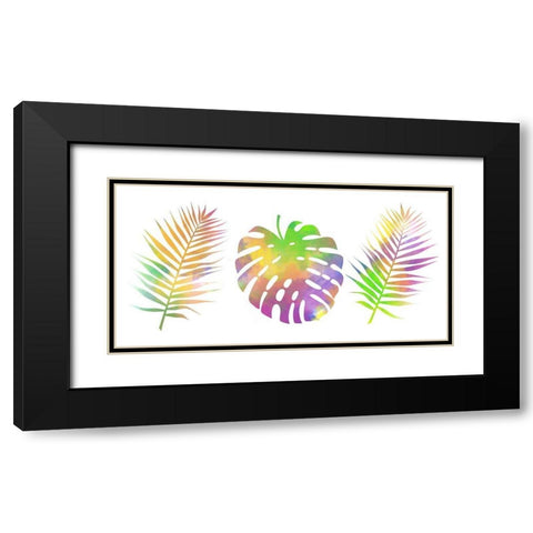 BUbbly Tropics 2 Black Modern Wood Framed Art Print with Double Matting by Phillip, Jamie