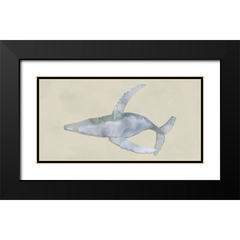 Whale Whale Whale 2 Black Modern Wood Framed Art Print with Double Matting by Phillip, Jamie