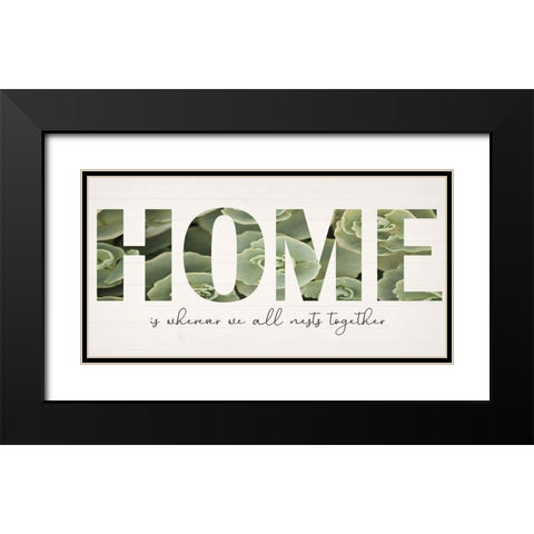Home Farm Black Modern Wood Framed Art Print with Double Matting by Phillip, Jamie