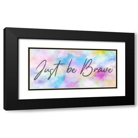 Brave Black Modern Wood Framed Art Print with Double Matting by Phillip, Jamie