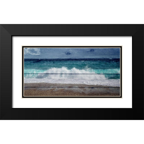 Ocean Black Modern Wood Framed Art Print with Double Matting by Phillip, Jamie
