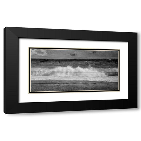 Black Ocean Black Modern Wood Framed Art Print with Double Matting by Phillip, Jamie