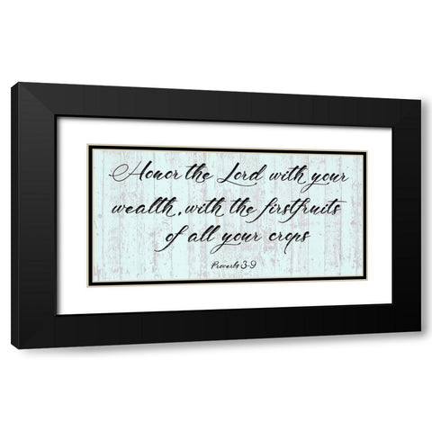 Firstfruits Black Modern Wood Framed Art Print with Double Matting by Phillip, Jamie