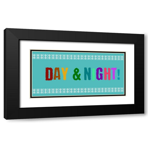 Night And Day 2 Black Modern Wood Framed Art Print with Double Matting by Phillip, Jamie