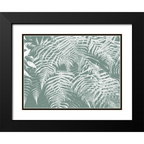 Fern Times Black Modern Wood Framed Art Print with Double Matting by Phillip, Jamie