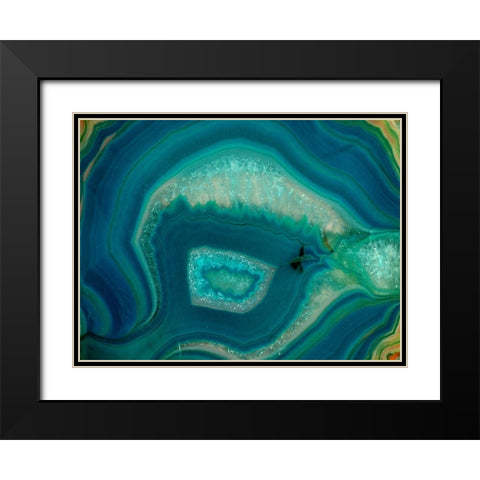 Mystical Rings Black Modern Wood Framed Art Print with Double Matting by Phillip, Jamie