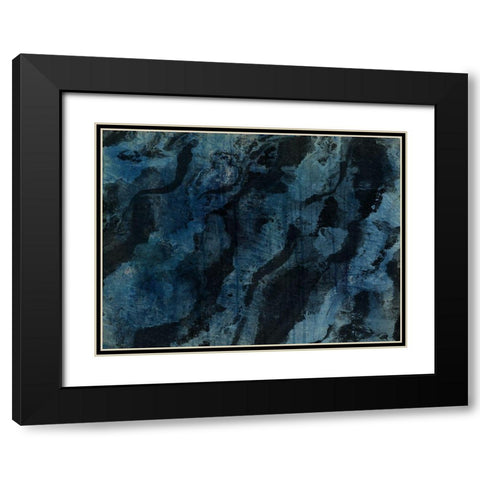 Abstract Me Black Modern Wood Framed Art Print with Double Matting by Phillip, Jamie