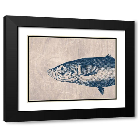Fish Black Modern Wood Framed Art Print with Double Matting by Phillip, Jamie
