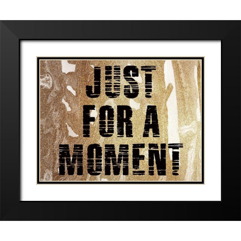 Golden Moment Black Modern Wood Framed Art Print with Double Matting by Phillip, Jamie