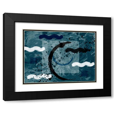Lanskanoo Black Modern Wood Framed Art Print with Double Matting by Phillip, Jamie