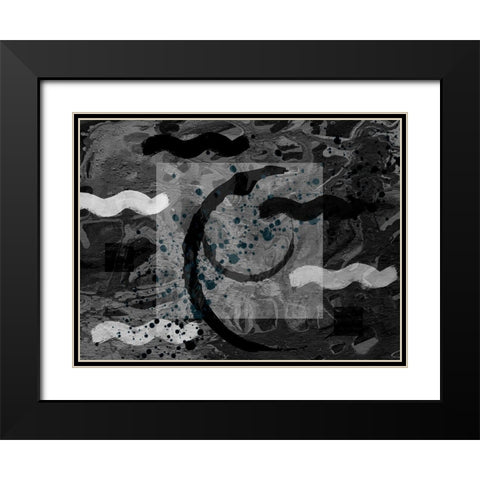 Lanskana Black Modern Wood Framed Art Print with Double Matting by Phillip, Jamie
