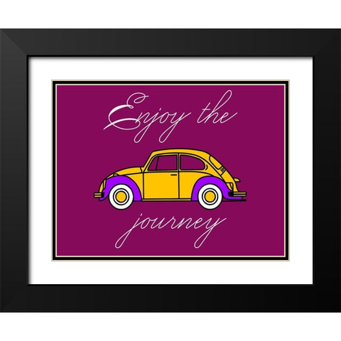 The Journey Black Modern Wood Framed Art Print with Double Matting by Phillip, Jamie