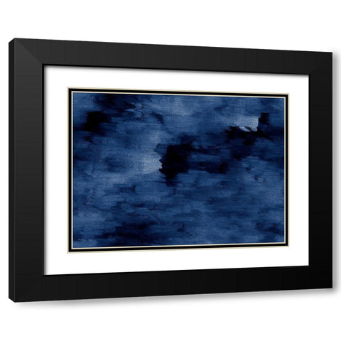Give Me Blue Black Modern Wood Framed Art Print with Double Matting by Phillip, Jamie