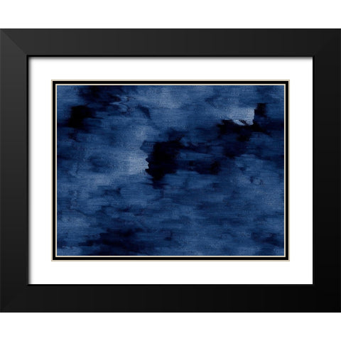 Give Me Blue Black Modern Wood Framed Art Print with Double Matting by Phillip, Jamie