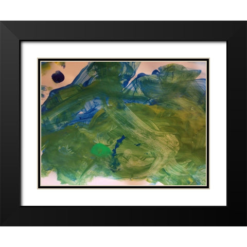 Yanny Black Modern Wood Framed Art Print with Double Matting by Phillip, Jamie