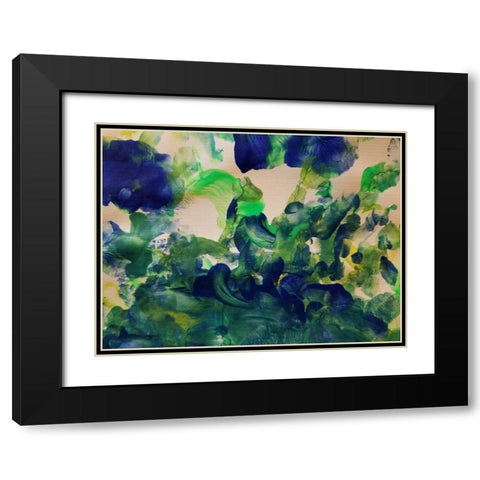 Yanny 2 Black Modern Wood Framed Art Print with Double Matting by Phillip, Jamie