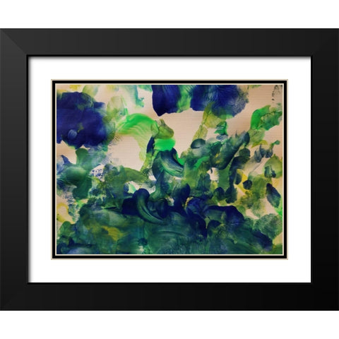 Yanny 2 Black Modern Wood Framed Art Print with Double Matting by Phillip, Jamie