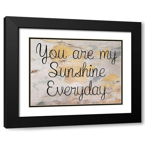 Sunshine Black Modern Wood Framed Art Print with Double Matting by Phillip, Jamie