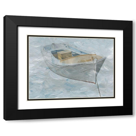 Painted Boat 2 Black Modern Wood Framed Art Print with Double Matting by Phillip, Jamie