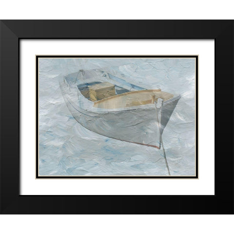 Painted Boat 2 Black Modern Wood Framed Art Print with Double Matting by Phillip, Jamie
