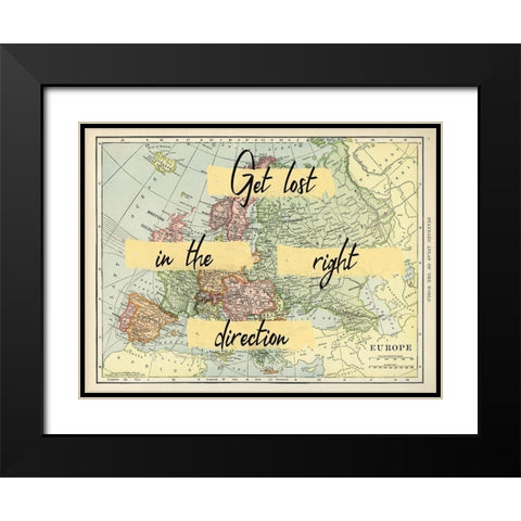 Europe Travels Black Modern Wood Framed Art Print with Double Matting by Phillip, Jamie