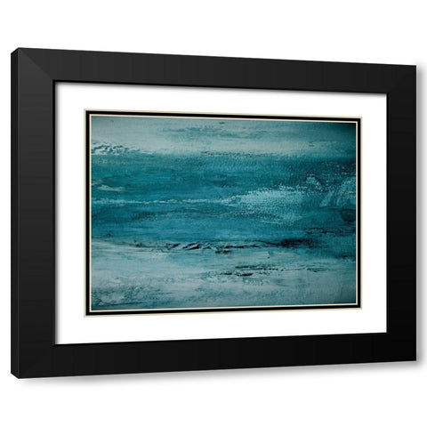 Oceans Deep Black Modern Wood Framed Art Print with Double Matting by Phillip, Jamie