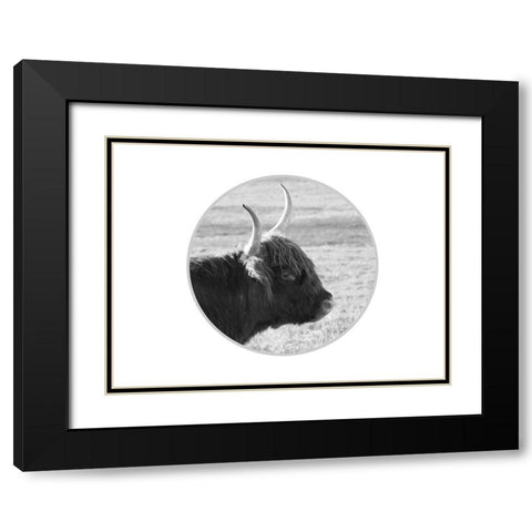 Farm Animal Black Modern Wood Framed Art Print with Double Matting by Phillip, Jamie