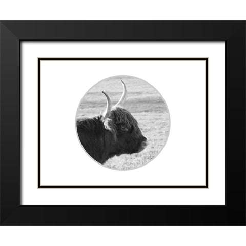 Farm Animal Black Modern Wood Framed Art Print with Double Matting by Phillip, Jamie