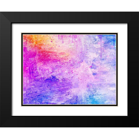 Plinko Pink 2 Black Modern Wood Framed Art Print with Double Matting by Phillip, Jamie