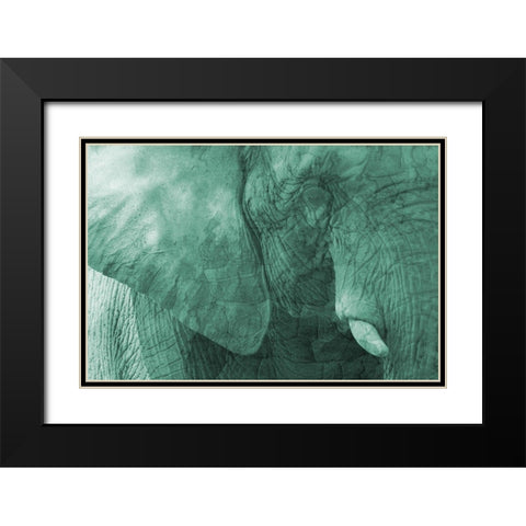 Jungle Abstract 2 Black Modern Wood Framed Art Print with Double Matting by Phillip, Jamie