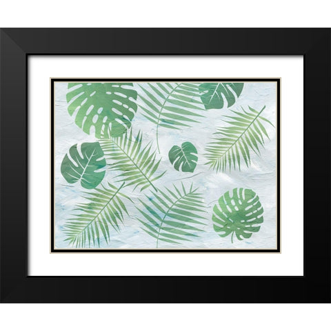 Palm Black Modern Wood Framed Art Print with Double Matting by Phillip, Jamie