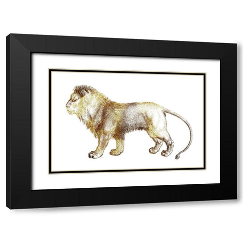 Leo Black Modern Wood Framed Art Print with Double Matting by Phillip, Jamie
