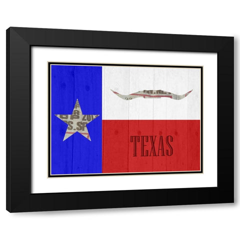 Texas 2 Black Modern Wood Framed Art Print with Double Matting by Phillip, Jamie
