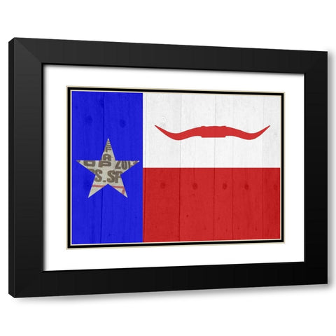 Texas 3 Black Modern Wood Framed Art Print with Double Matting by Phillip, Jamie